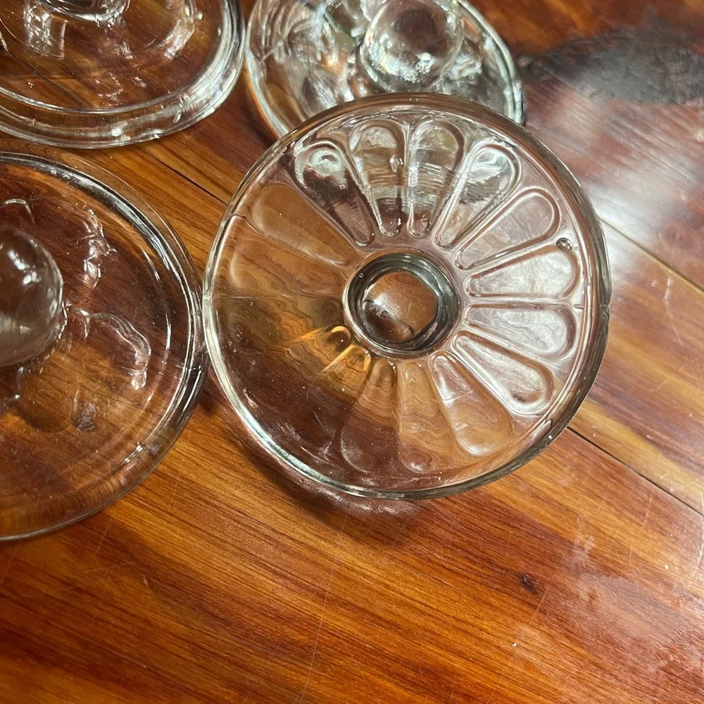 Vintage Williams Sonoma Clear Glass cookie stamps